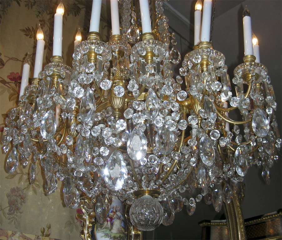 Exceptional 19th Century Signed Baccarat Crystal Chandelier For Sale 3