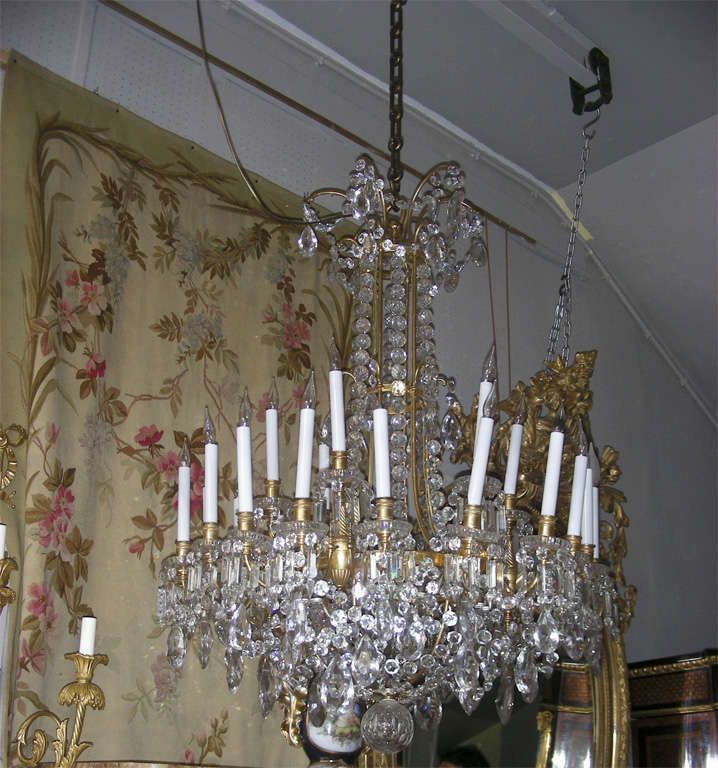 Exceptional 19th Century Signed Baccarat Crystal Chandelier For Sale 4