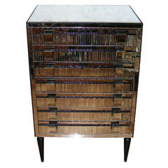 Commode in mirror , 7 drawers.