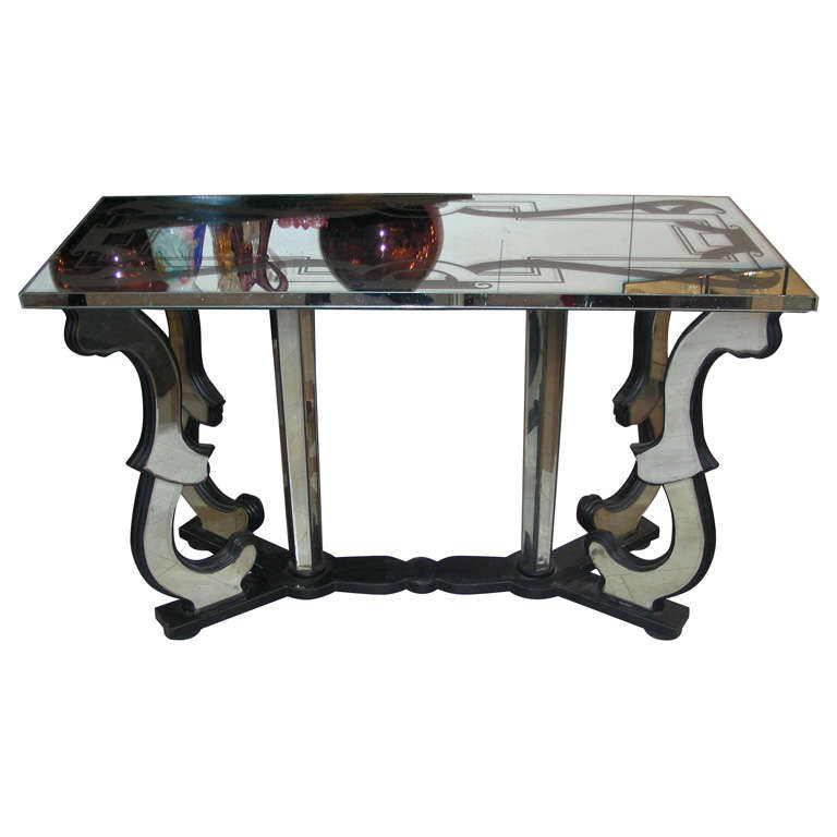Console Table in Mirror