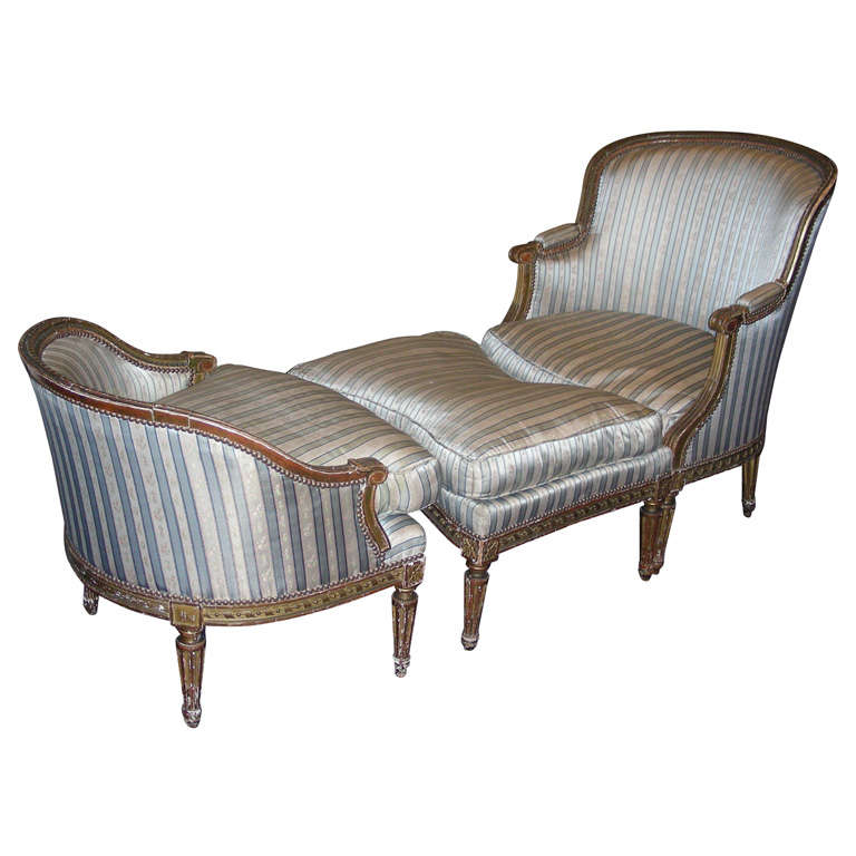 1920s Louis XVI Style Duchesse Brisée in Three Parts For Sale