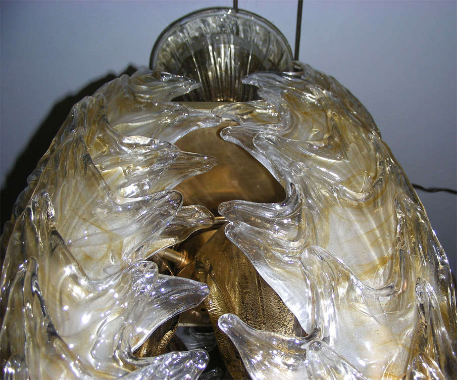 Spectacular chandelier by A. Toso in murano glass . at 1stdibs