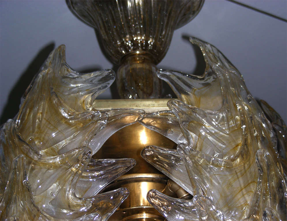 Spectacular chandelier by A. Toso in murano glass . at 1stdibs