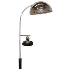 Jacques Charpentier Chromed Lamp.