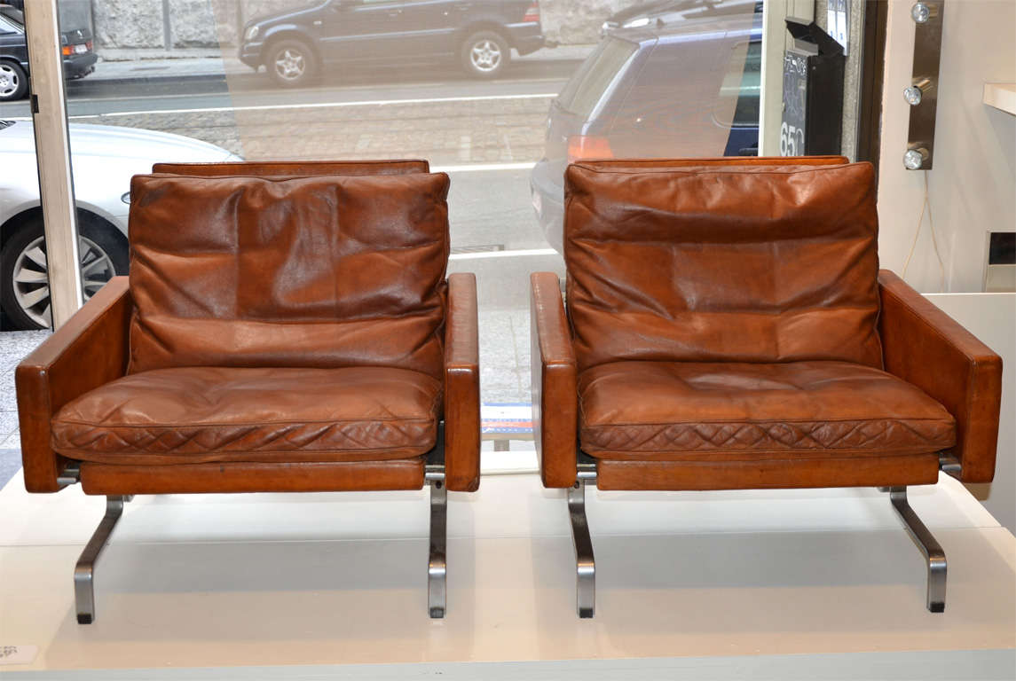 Rare pair of PK31 model by Poul Kjaerholm for Kold Christiansen 1
