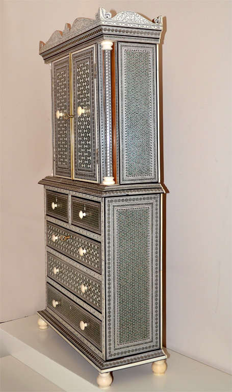 Anglo-Indian Ivory and Sadeli Micro-Mosaic Cabinet 7