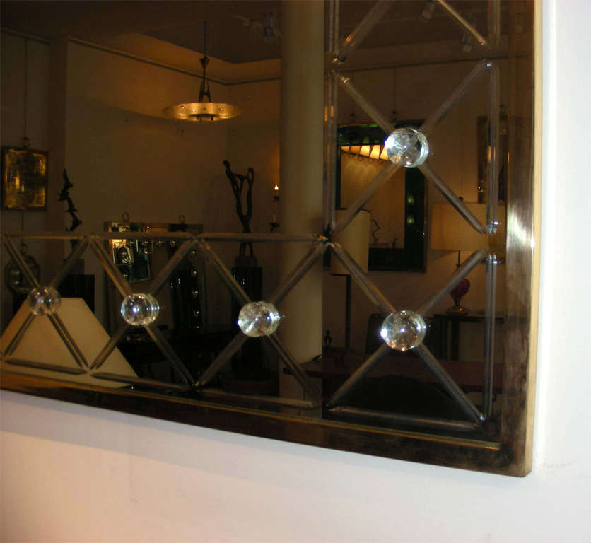 Engraved Mirror & Rock Crystal Cabochon at Crossing by Andre Hayat For Sale 4