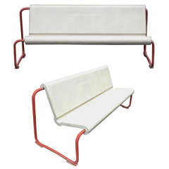 Two Rare 1950s Swiss Benches by Willy Gühl 10