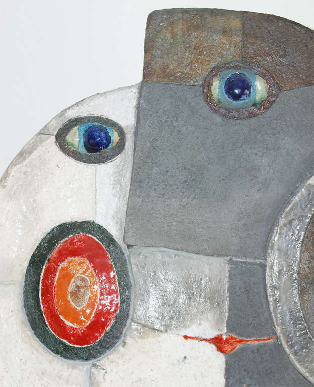 Roger Raku Raku Twoa 2000 Sculpture in Raku by Roger Capron for Vallauris For Sale at 1stDibs