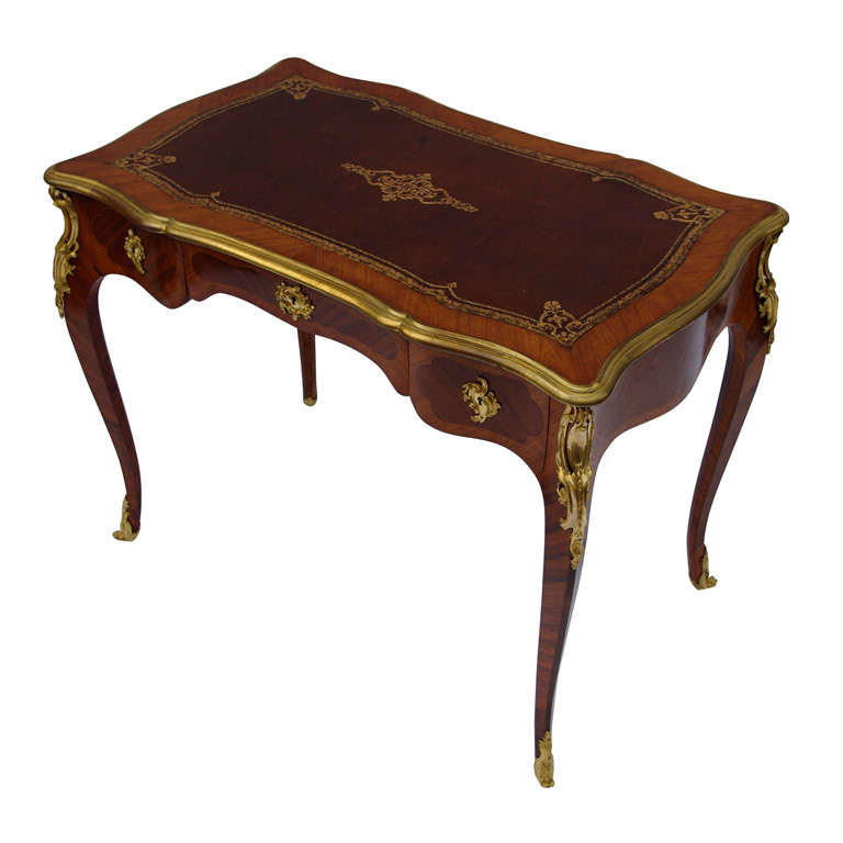 Elegant 19th C. Louis XV Style Small Desk