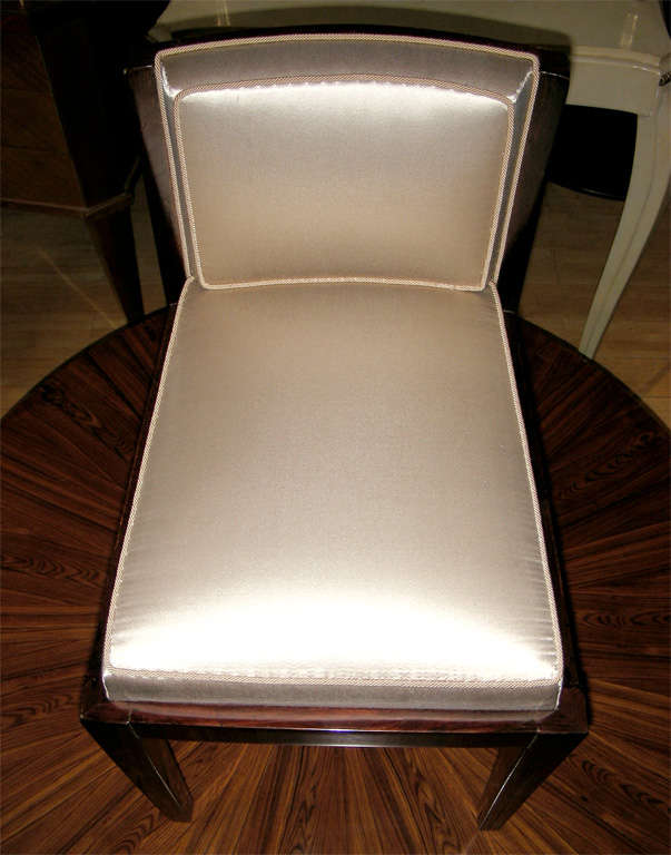 French Lady Vanity Chair by Christian Krass (Design of JE Ruhlmann)