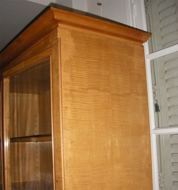 Sycamore Neoclassic Vitrine by Andre Arbus For Sale 3