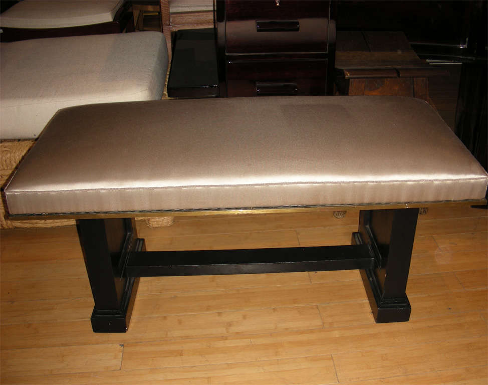 1940's Bench by Maison Jansen, signed