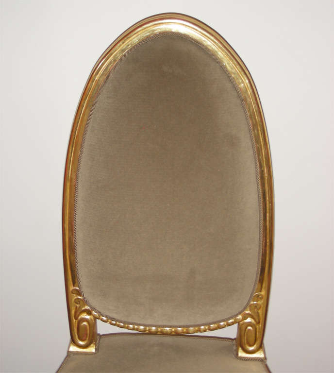 Pair of Gilded Chairs by Paul Follot