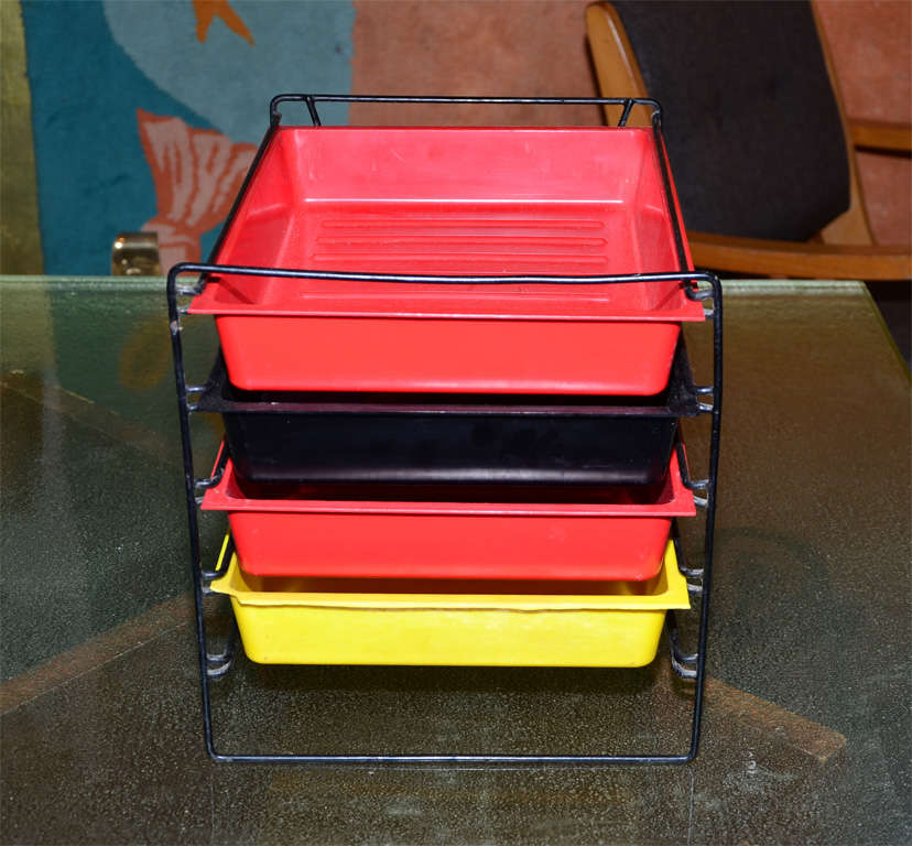 Plastic 1950s Storage Rack by Charlotte Perriand For Sale