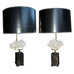 Two 1970s Lamps Attributed to Maison Charles