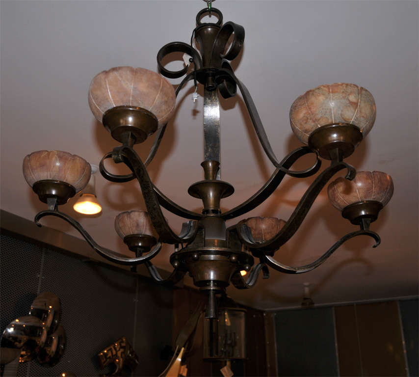 Circa 1935 Chandelier by Raymond Sube