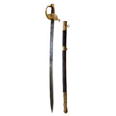 Antique Saber Of Field Officier Of Marine  Model 1853