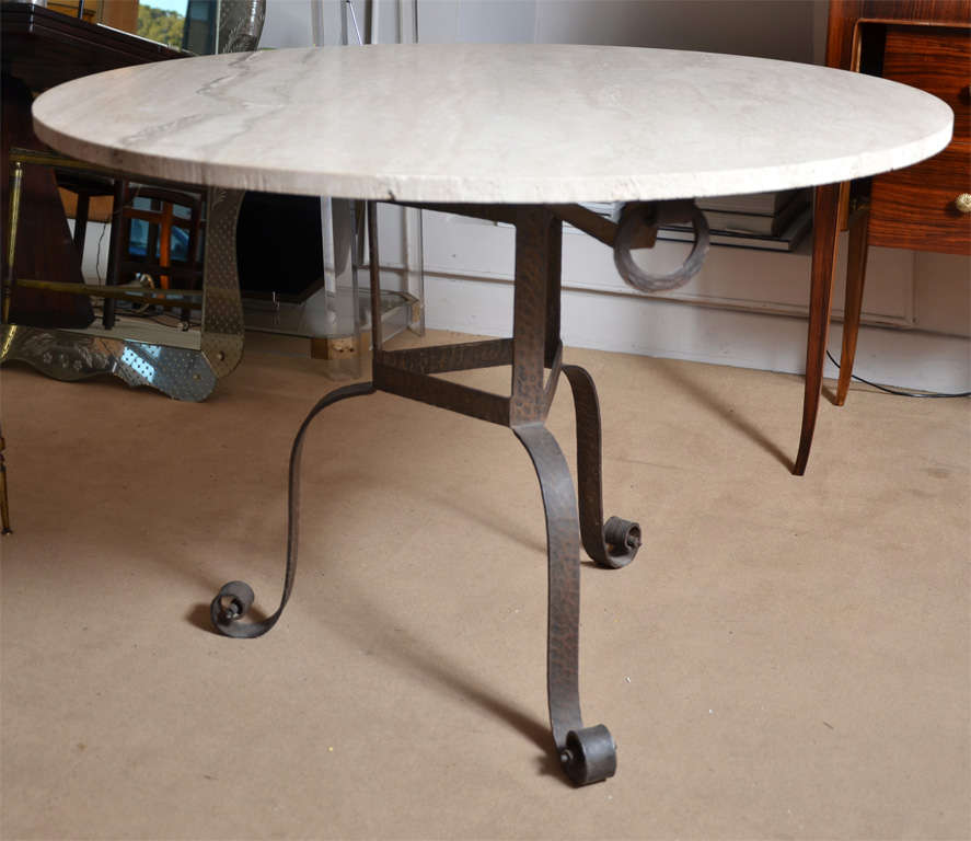 Pedestal Table Round Marble Top
