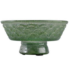 Daum Nancy Etched Glass Bowl Circa 1930
