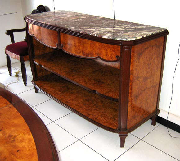 Commode in walnut by Maurice Dufrene