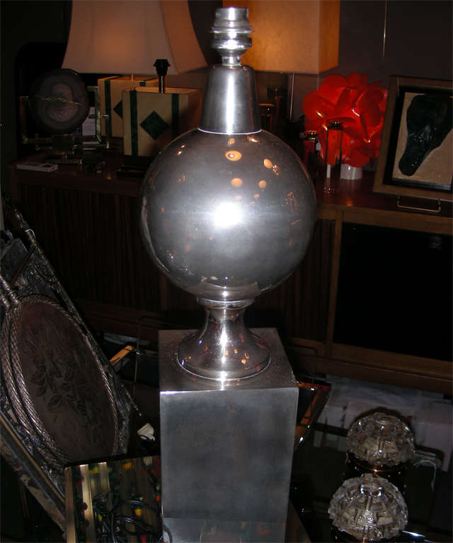 Acier Lampe de la Maison Barbier des années 1970 en vente