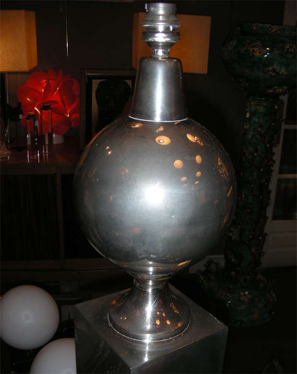 1970s Lamp by Maison Barbier For Sale 2