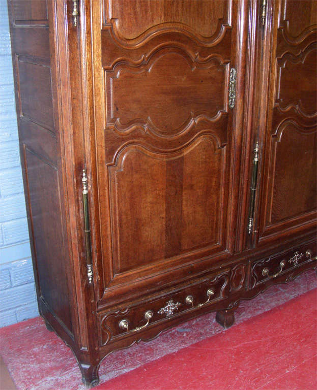 French Rare Model 18th Century Armoire For Sale
