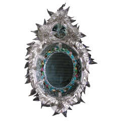 1880' Venetian Mirror Coming from Papal House