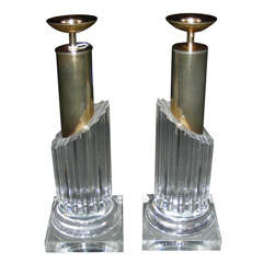 Two 20th c. Candlesticks
