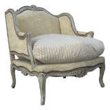 Large 1900-1920 Louis XV STyle Winged Armchair
