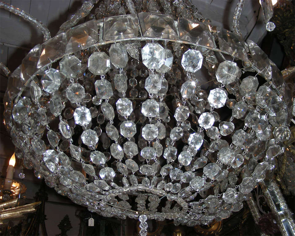 French 1900s Crystal Chandelier