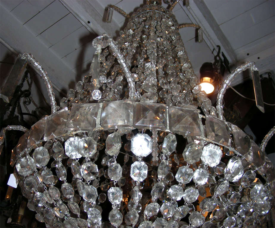20th Century 1900s Crystal Chandelier