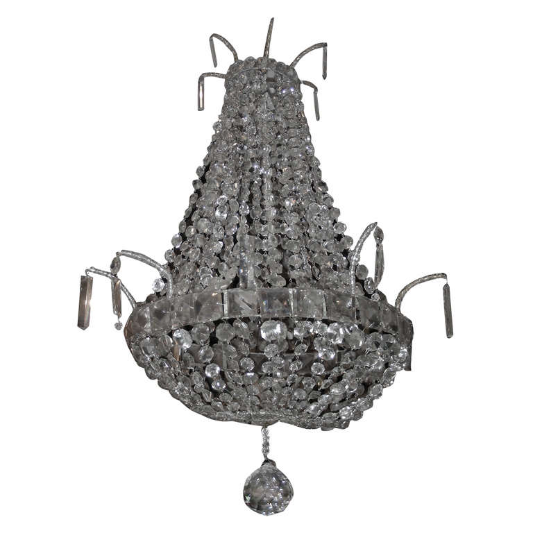 1900s Crystal Chandelier