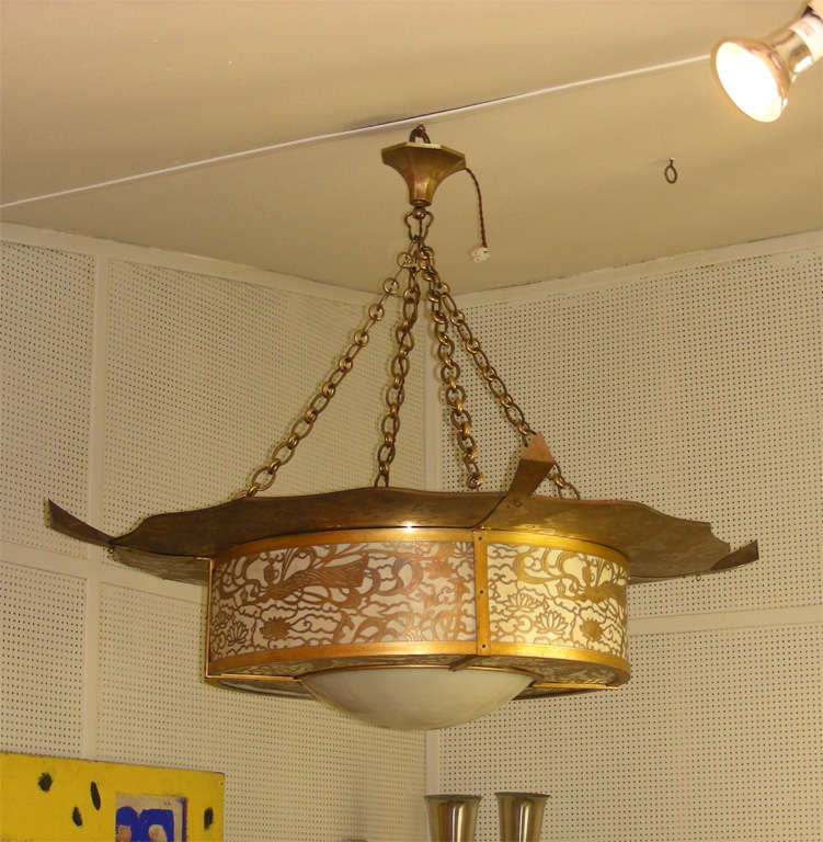 1930s Japanese Chandelier at 1stDibs | japanese chandeliers, chandelier