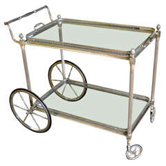 A Silverplated Trolley