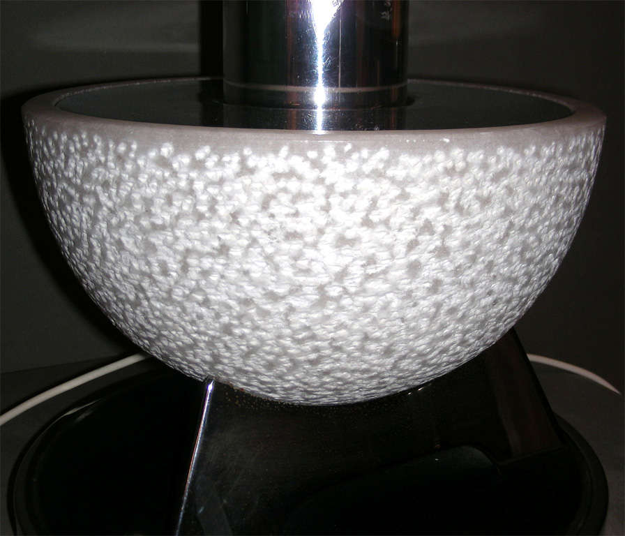 Glass 1970s Table Lamp For Sale