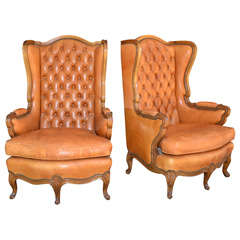A pair of armchairs