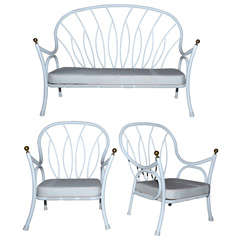 Set of 3 garden seats