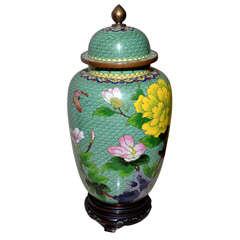 Vintage 1880s Cloisonné Vase