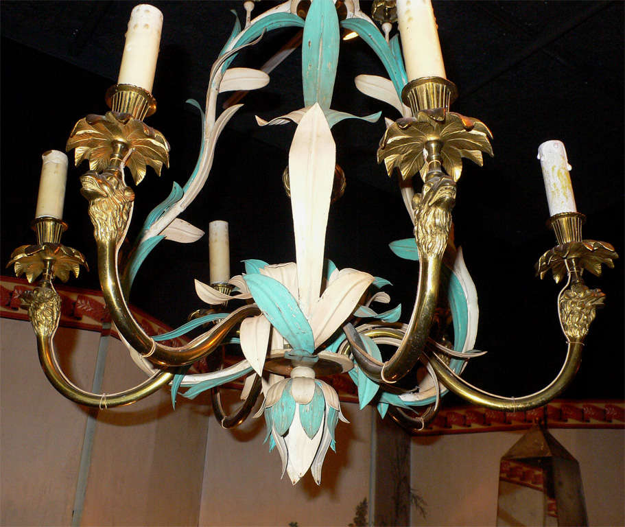 French 1960-1970 Chandelier by Maison Baguès For Sale