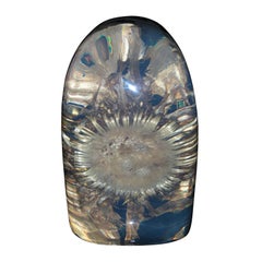 1970s Thistle Set in a Resin Block by Pierre Giraudon