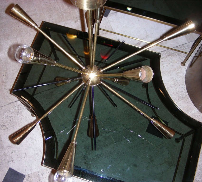 1950s Chandelier by Stilnovo For Sale 3