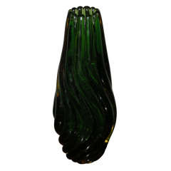 Seguso Vetri D'Arte 1950s "Sommerso" Vase Designed by Flavio Poli