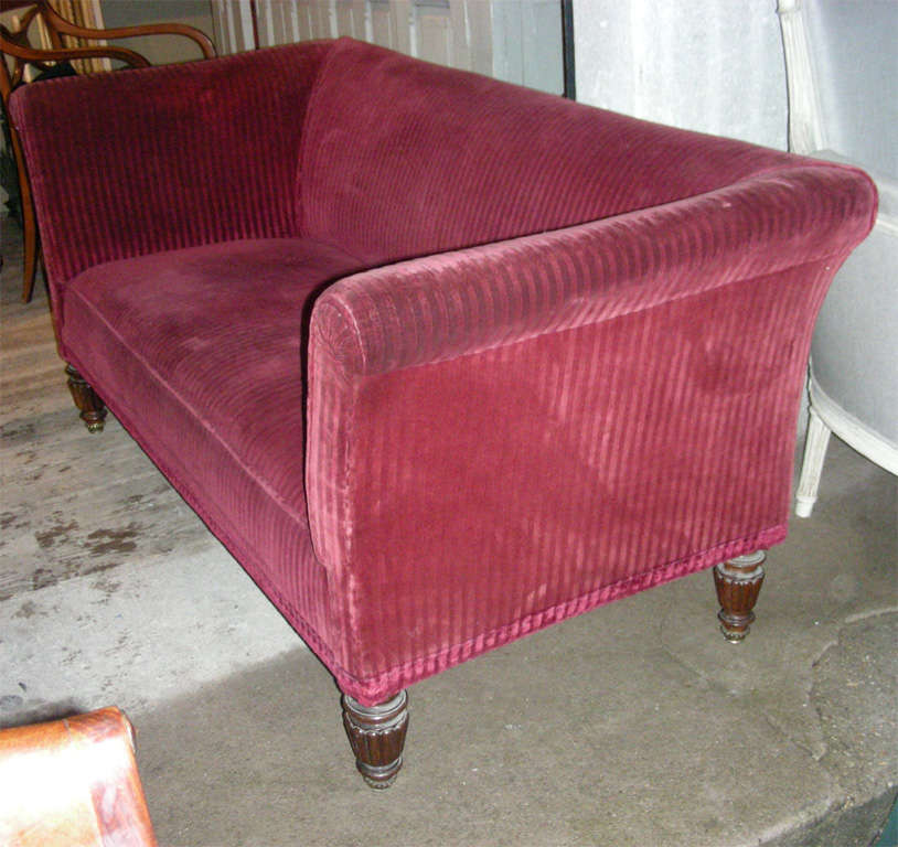 Rosewood End of 19th Century Small Sofa For Sale