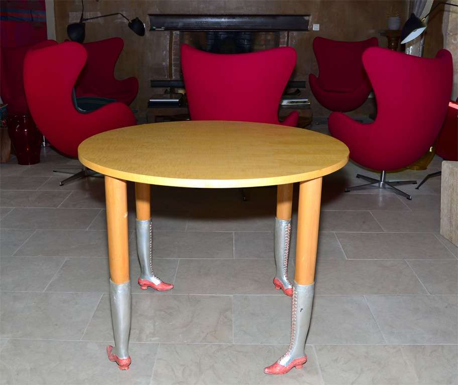 Round Center Table Attributed To Salvador Dali