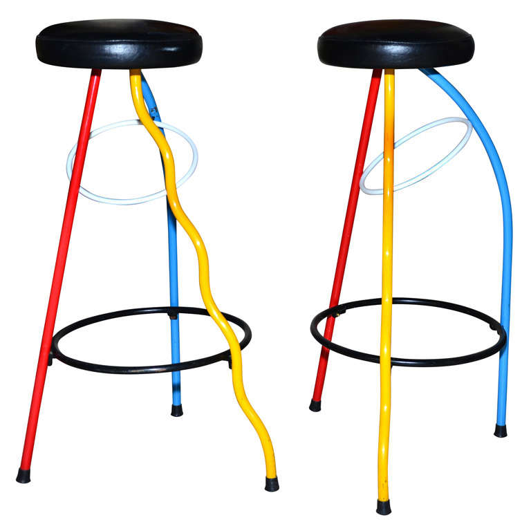 pair of 'Duplex' bar stool, For Sale