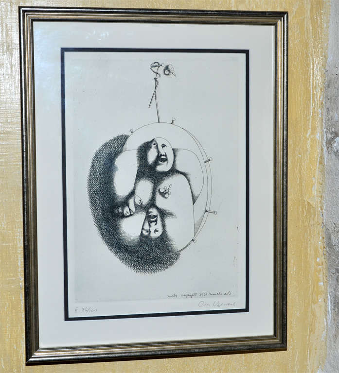 Etching By Oleg Tselkov (born 1934)
