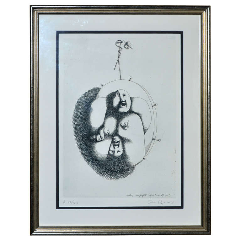 Etching By Oleg Tselkov (born 1934) For Sale