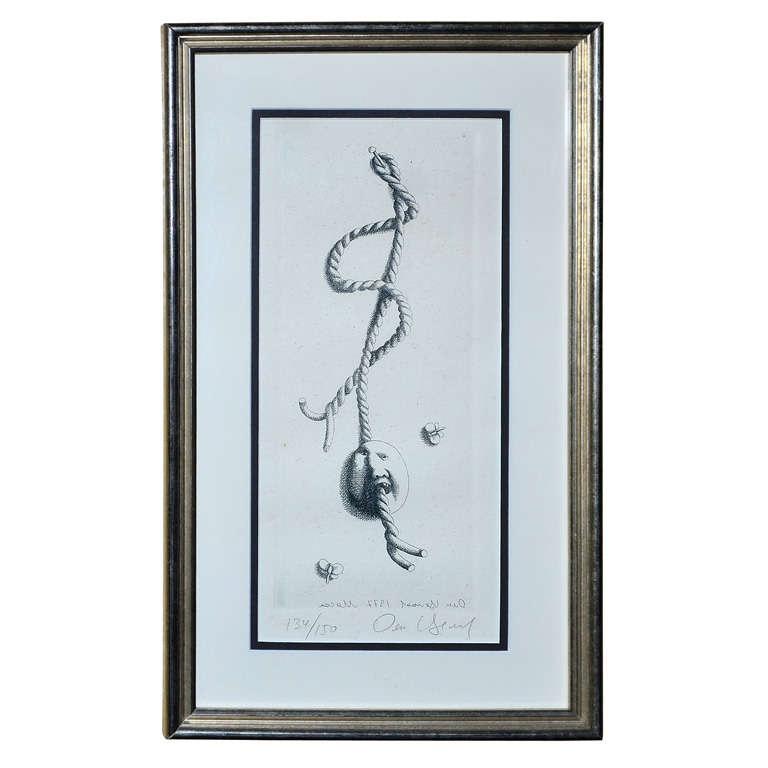 Etching by Oleg Tselkov (born in 1934) For Sale